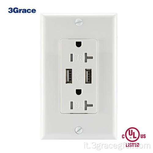 Presa per outlet Wall Smart USB Caricatore USB